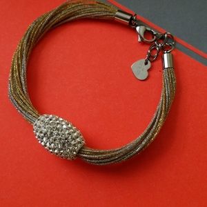 Pretty Metallic Threads Bracelet